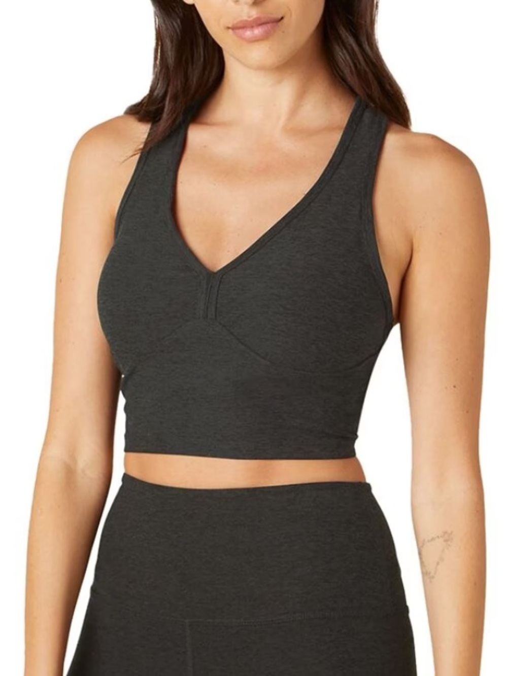 Beyond Yoga Women's Dark Night Spacedye Spirited Cropped Athletic Tank Size XS